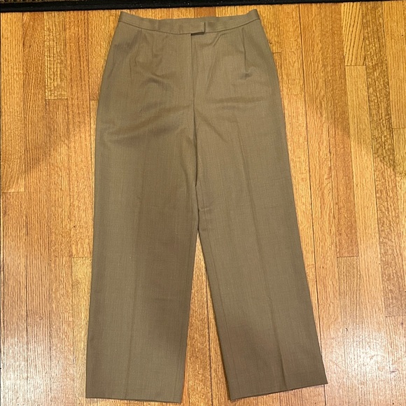 Lafayette 148 New York Classic Tan Trousers Size 10 - Picture 2 of 11